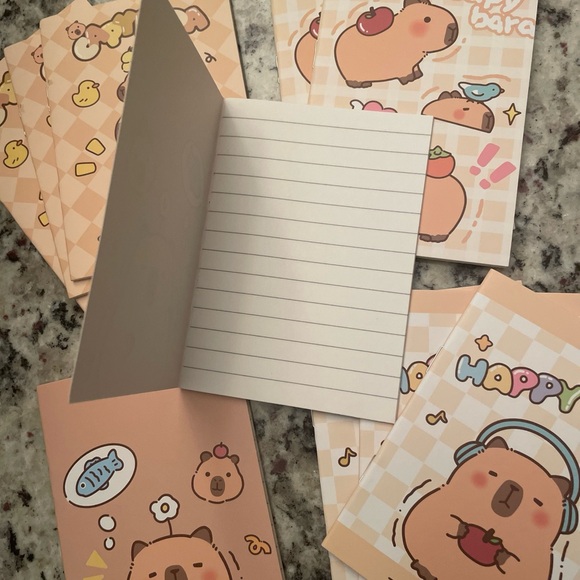 Capybara Mini-Notepad 10-pack - Picture 3 of 3
